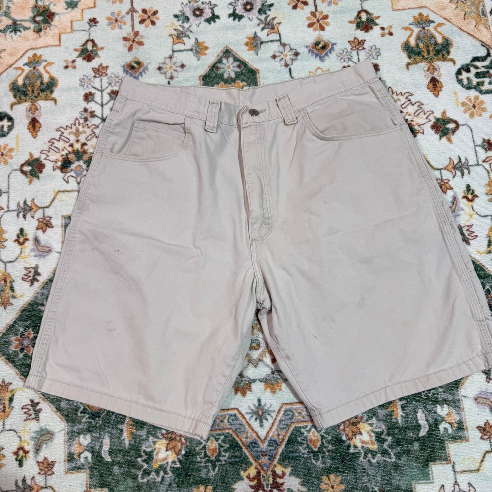 Vintage Wrangler‎ Beige Cargo Mens Shorts Size 36 Casual Workwear